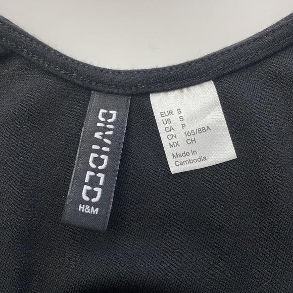 NWOT • H&M DIVIDED • Black Skater Dress with Mesh Sleeves and Waist Detail - Picture 11 of 11